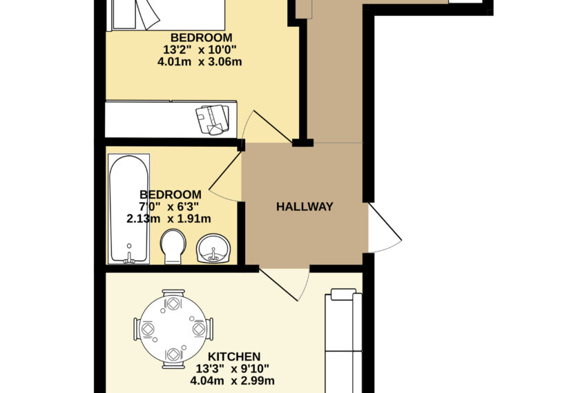 Flat 4, 6 Culmington Road floor plan